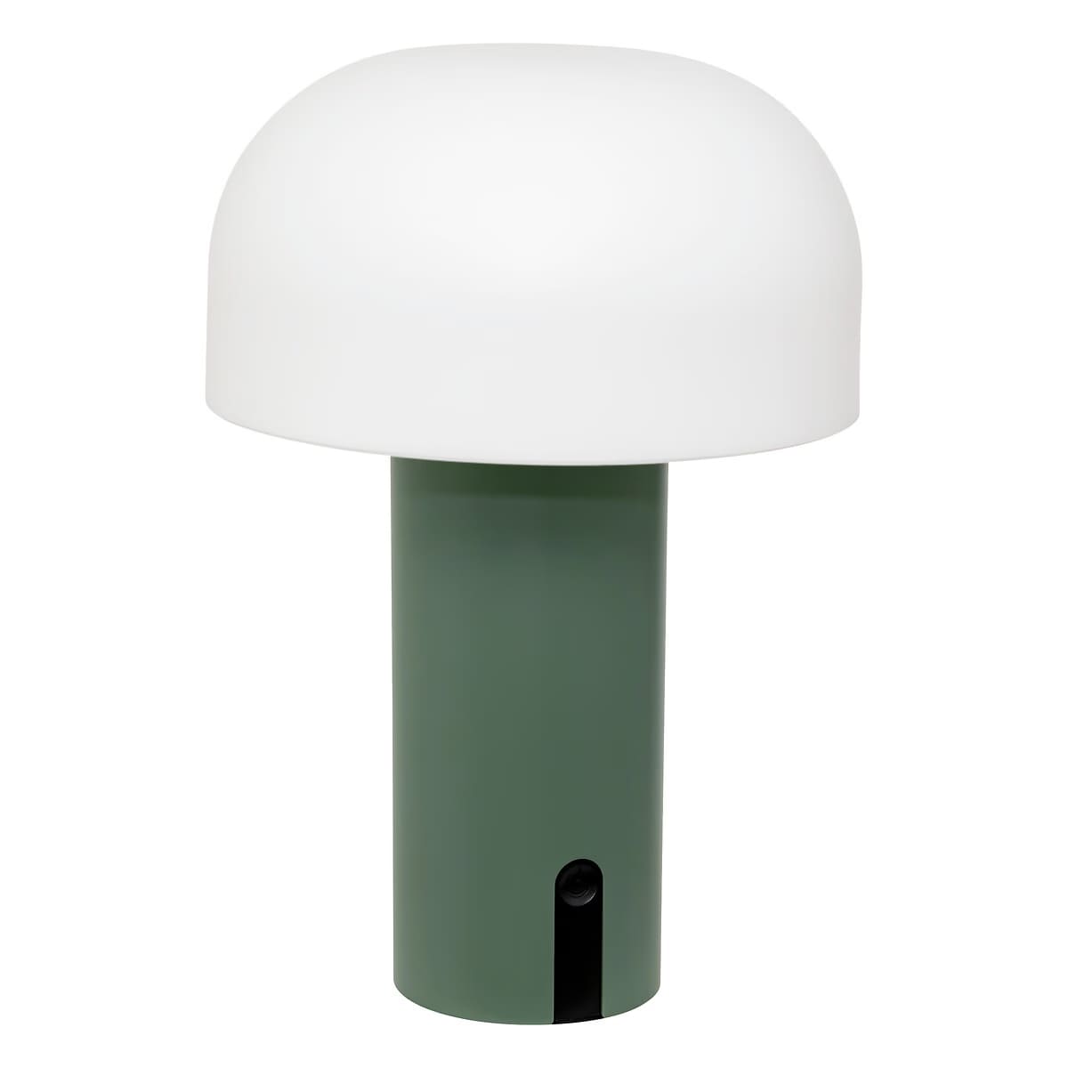 Lampe à poser champignon vert olive H22 usb