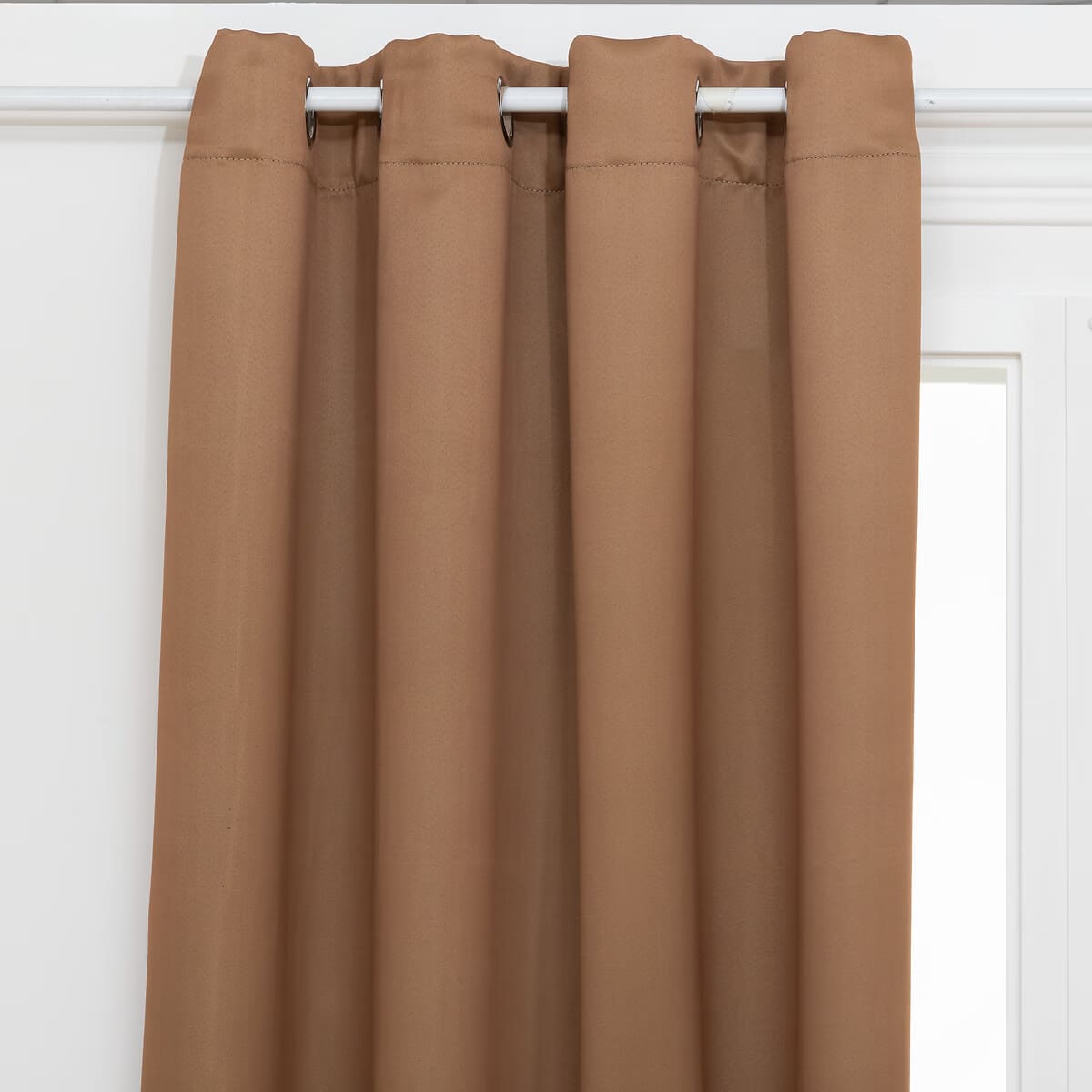 Rideau occultant canelle - 140 x 260 cm (vendu par 1)