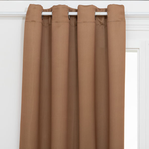 Rideau occultant canelle - 140 x 260 cm (vendu par 1)