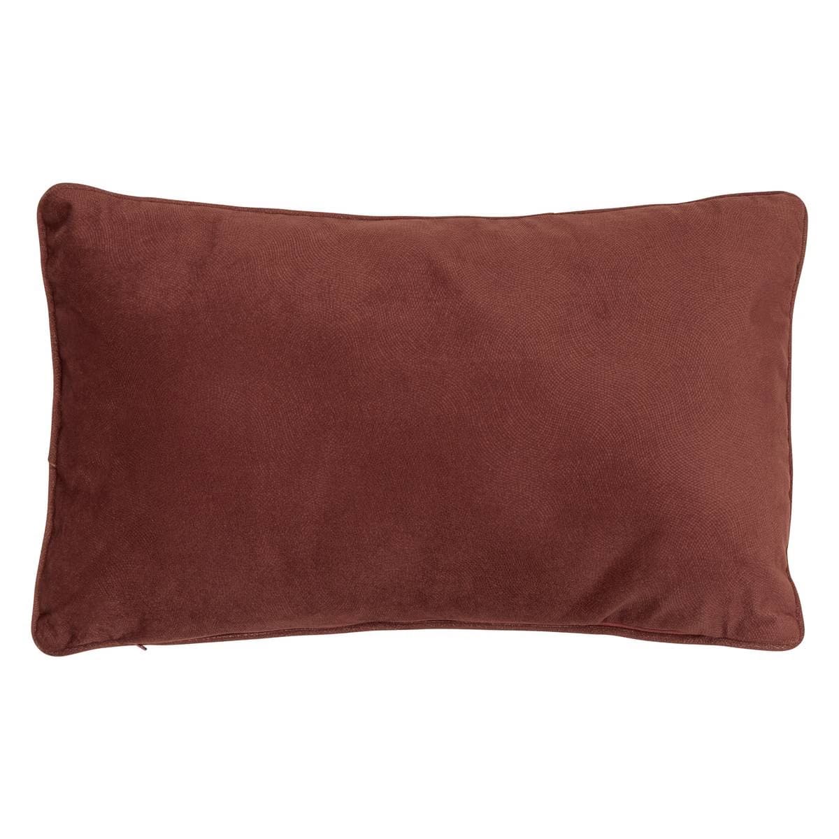 Coussin en velours terracotta 30x50