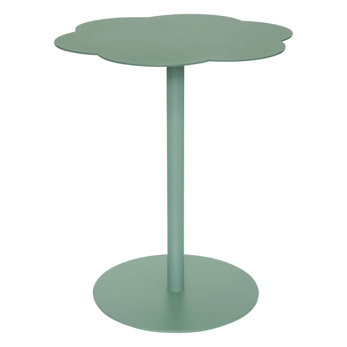 Table basse/ table d'appoint en métal vert olive