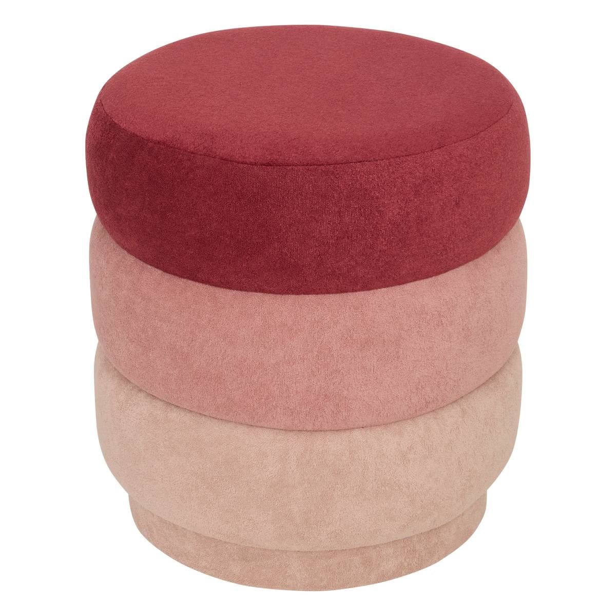 Pouf en tissus multicolor