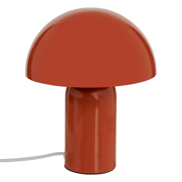 Lampe à poser champignon terracotta H25