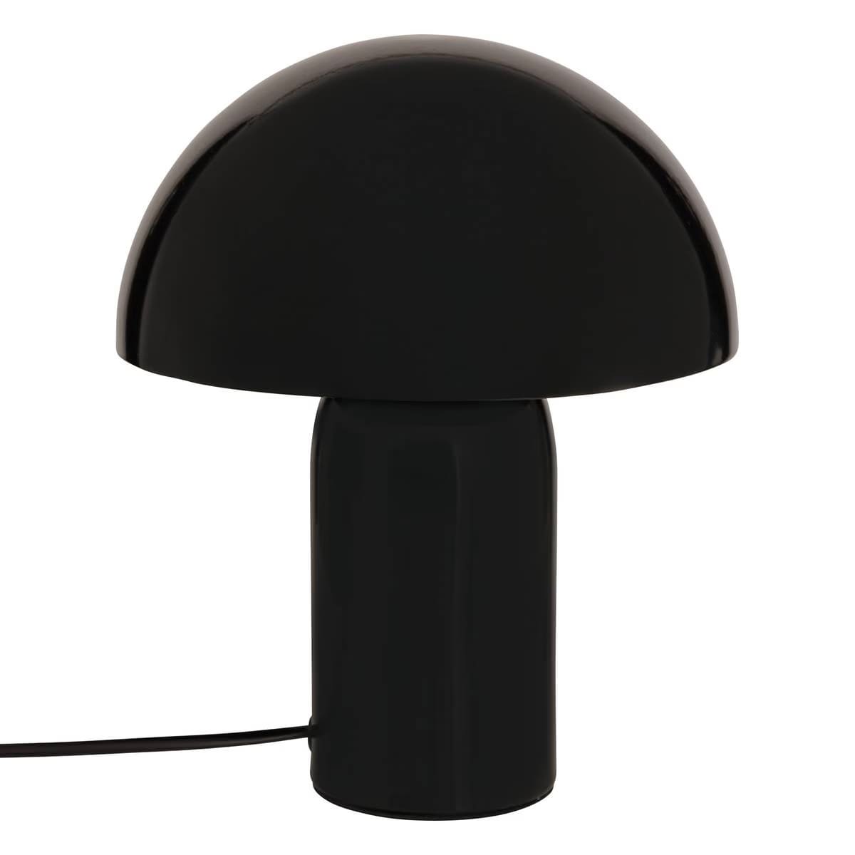 Lampe à poser champignon noir H25