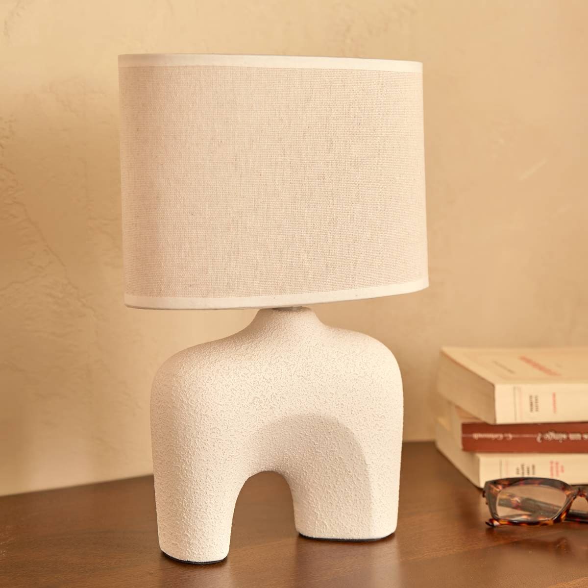 Lampe en céramique beige H32