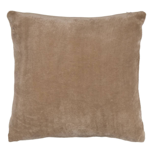 Coussin velours lin 38x38