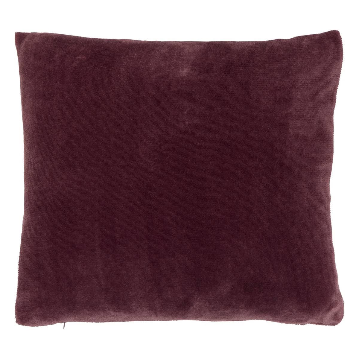 Coussin velours parme 38x38