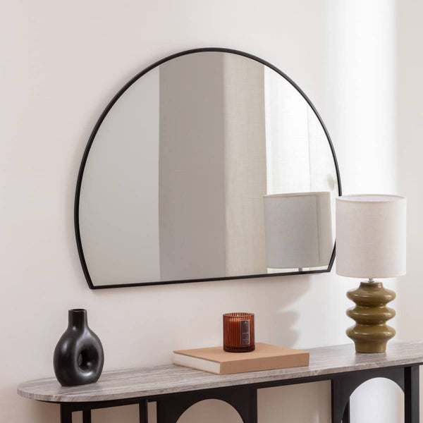 Miroir en métal 90x65cm noir
