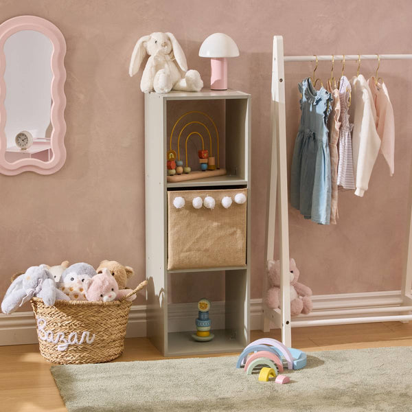 Meuble de rangement 3 cases vert H95 cm
