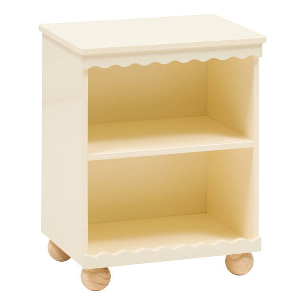 Table de chevet enfant bords festonnés beige