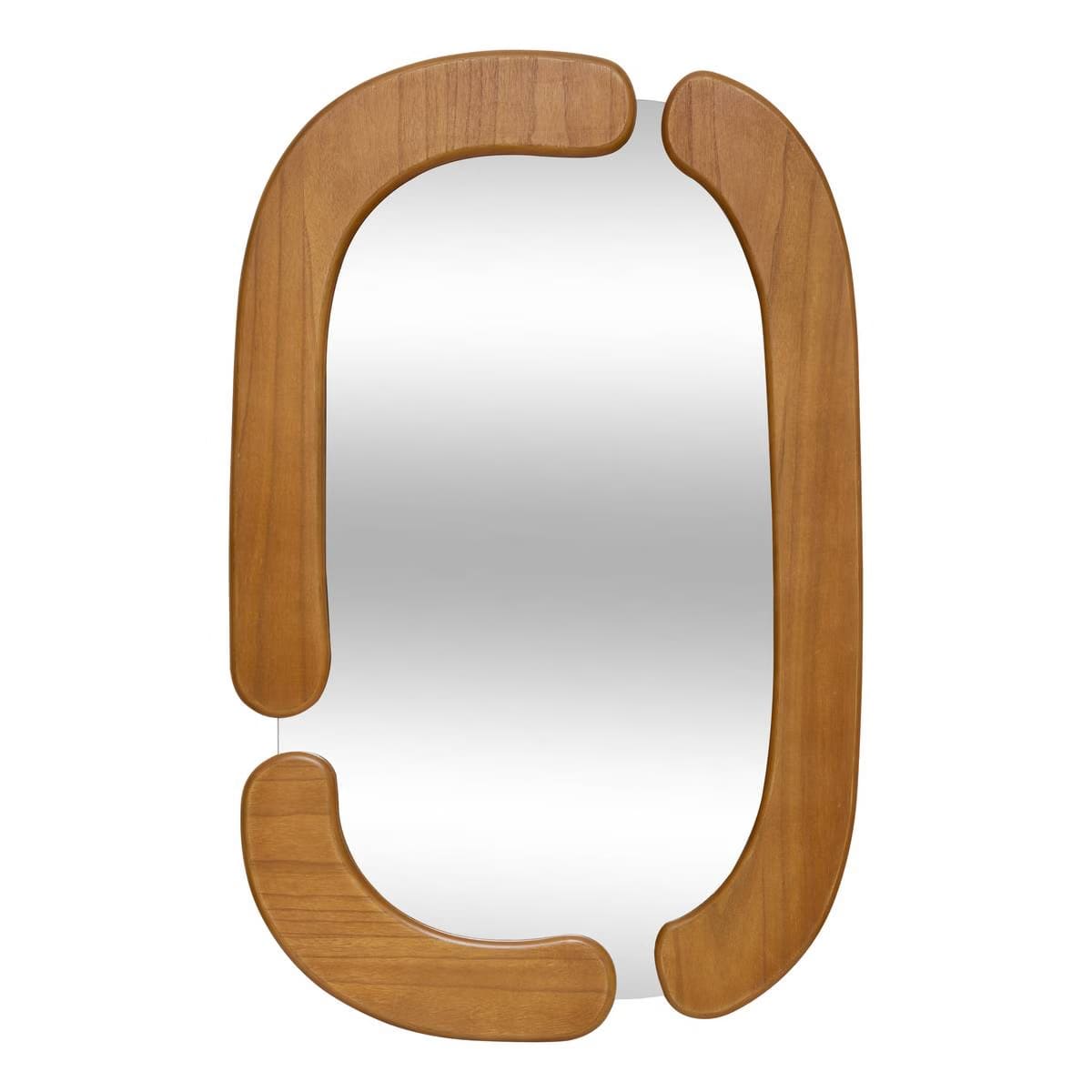 Miroir art déco en bois H115