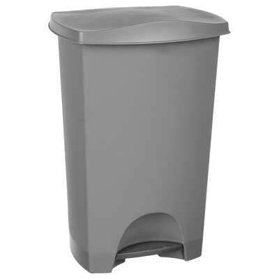 Poubelle couleur grise 42L (design aléatoire)