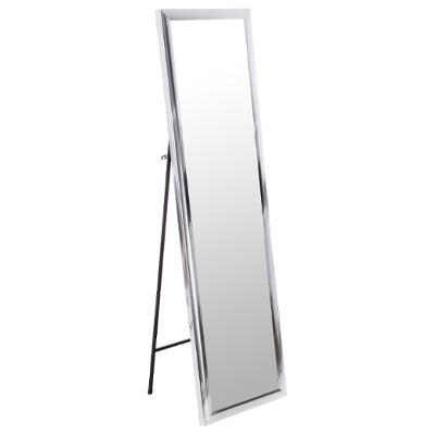 Miroir sur pied argent H126