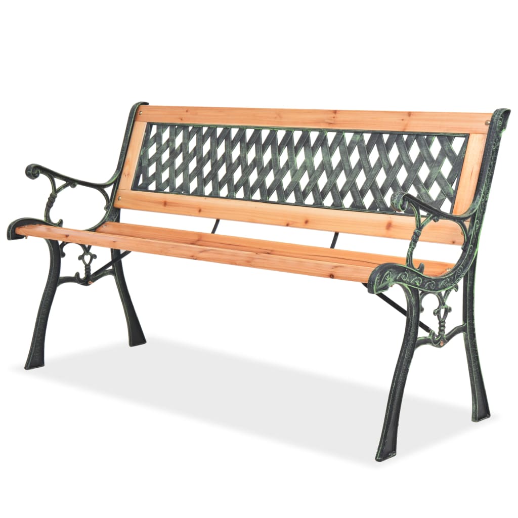 Banc de jardin en bois et métal (MARKETPLACE)