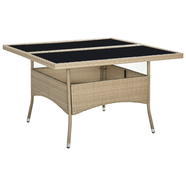 Table à manger d'extérieur/jardin résine tressée 120x120 (MARKETPLACE)