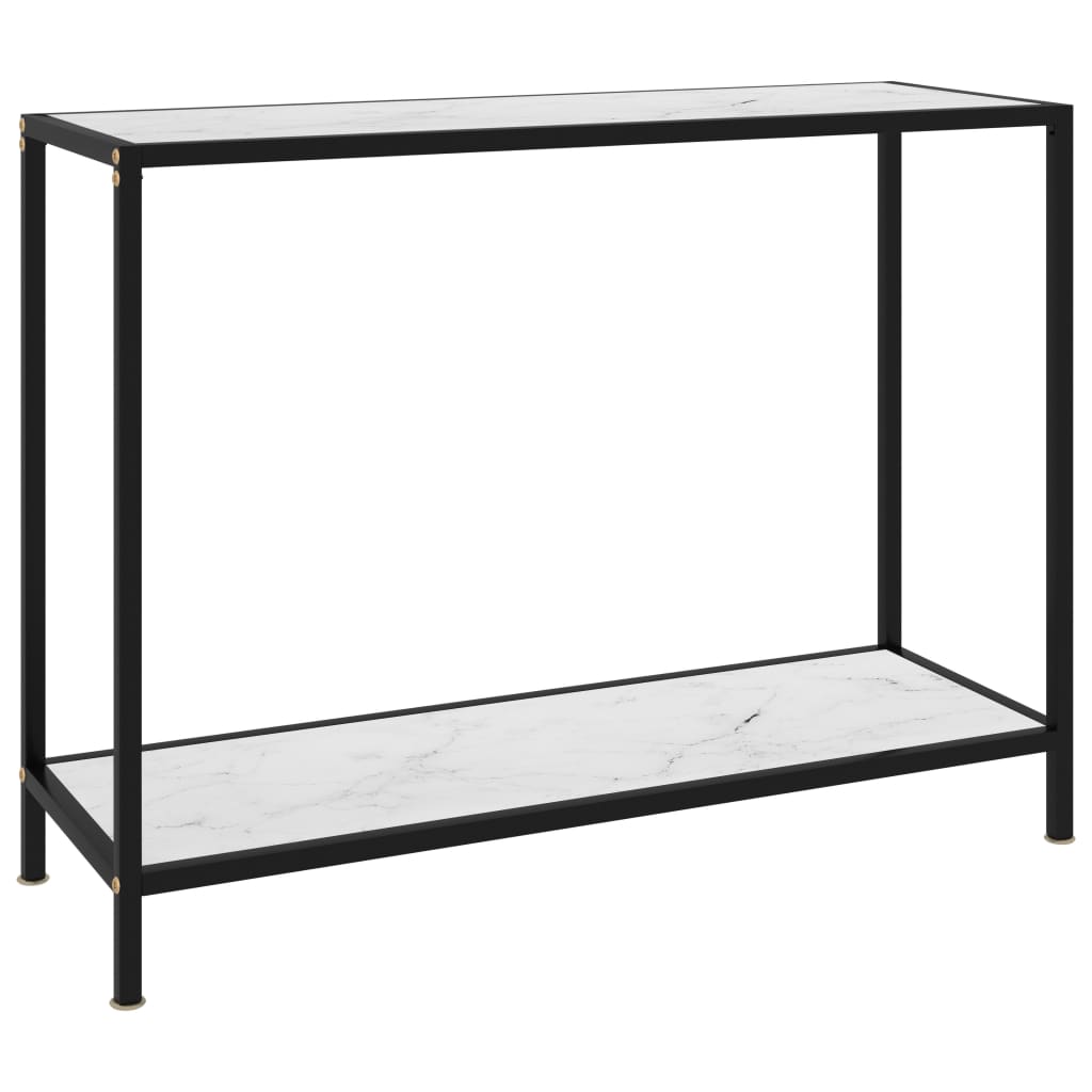 Console blanche effet marbre 100x35 (MARKETPLACE)