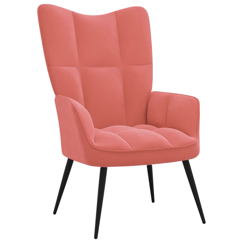 Fauteuil en velours rose (MARKETPLACE)