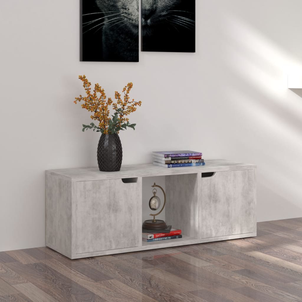 Meuble TV gris en bois 90x30 (MARKETPLACE)