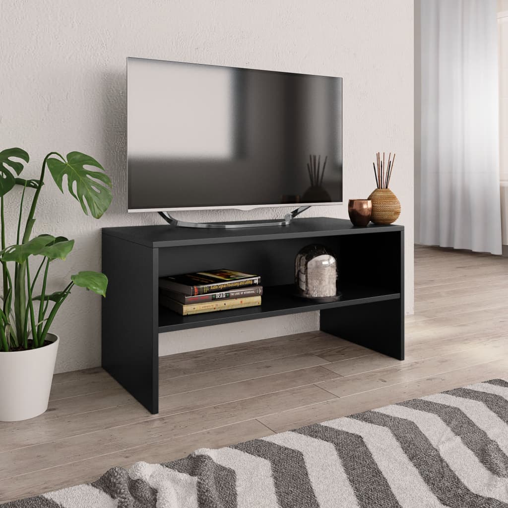 Meuble TV noir 80 x 40 en bois (MARKETPLACE)