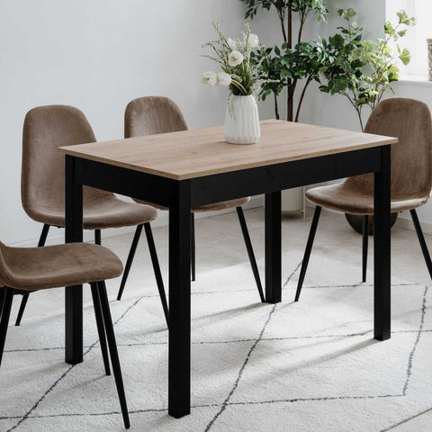 Mesa de comedor para 4 personas de madera 67x110 cm - Fabricada en Europa