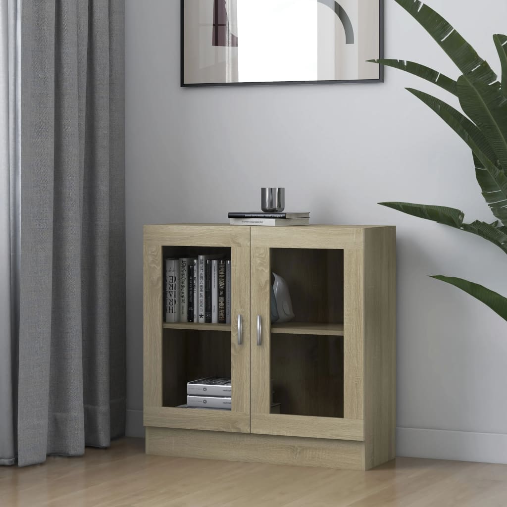Commode en bois et verre 83x80 (MARKETPLACE)
