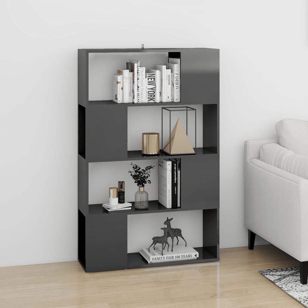 Etagère en bois gris laqué 80x125 (MARKETPLACE)