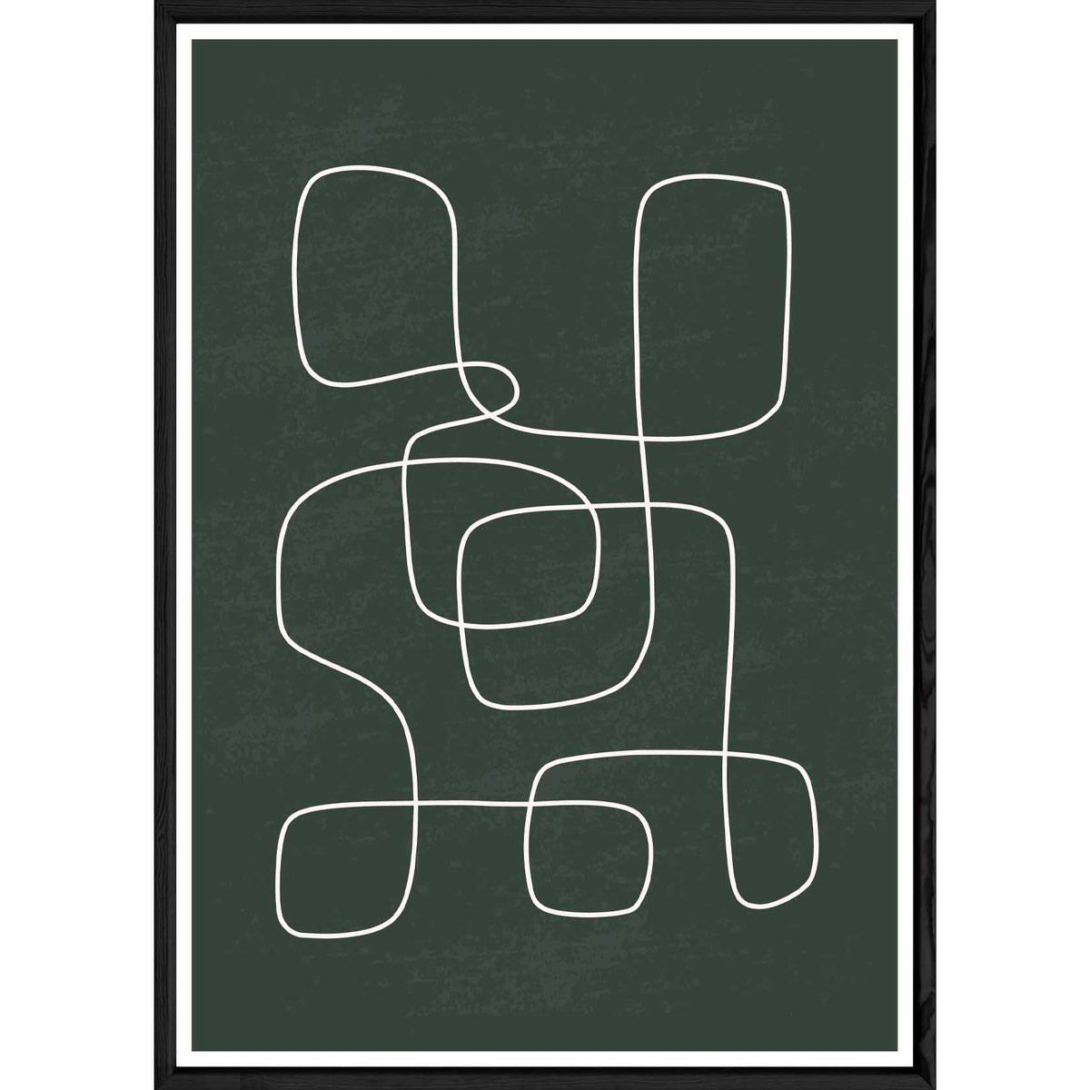 Tableau abstrait avec cadre noir – Taille 23x32