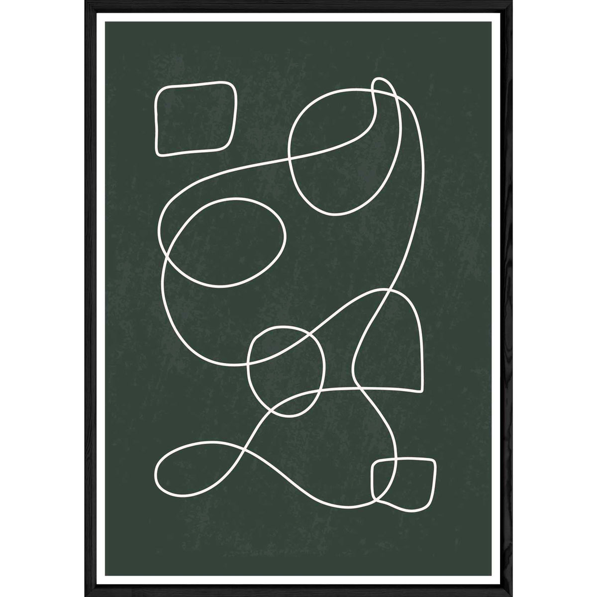 Tableau abstrait avec cadre noir – Taille 32x42