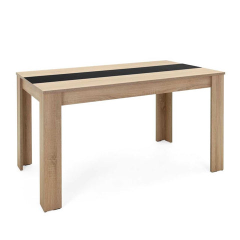 Table à manger 4 personnes en bois 138x80cm - Fabriqué en Europe