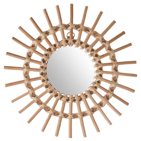 Miroir rotin soleil D30