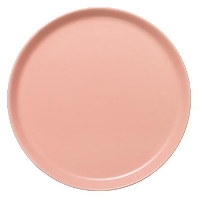 Assiette plate rose pale D28