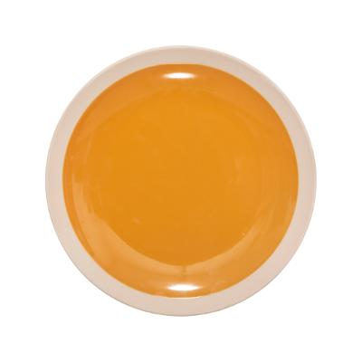 Assiette à dessert jaune D19