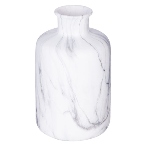 Vase déco effet marbre H17,5