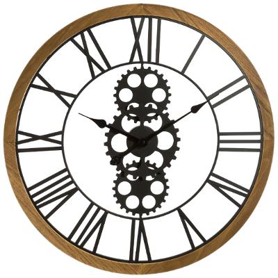 Horloge Murale Silencieuse 58cm Noir