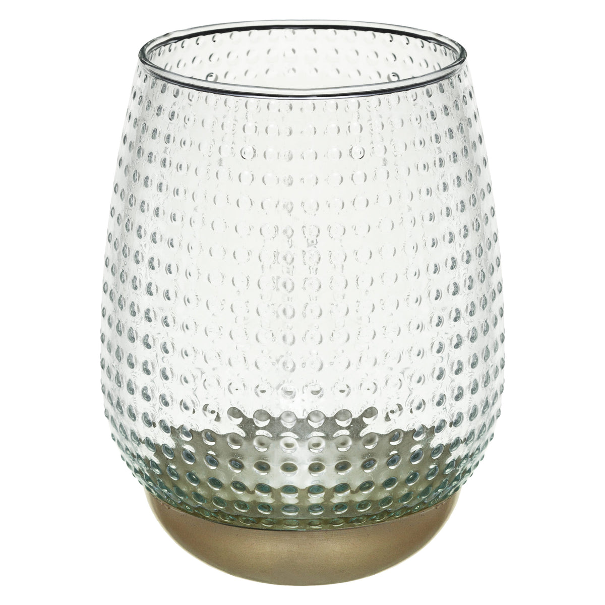 Vase pois gold H15