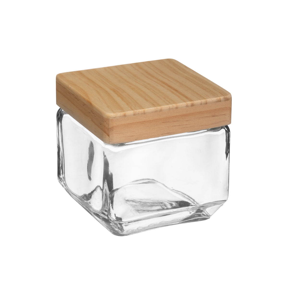 Bocal en verre et bois H11