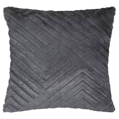 Coussin velours Gris 45x45