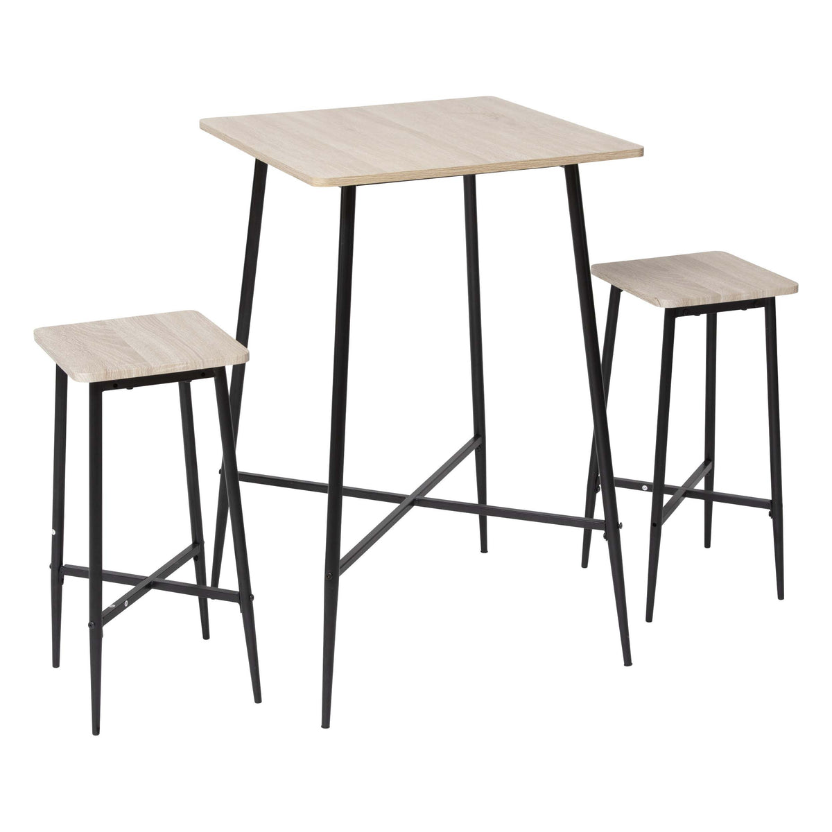 Table de bar avec 2 tabourets (2 personnes)