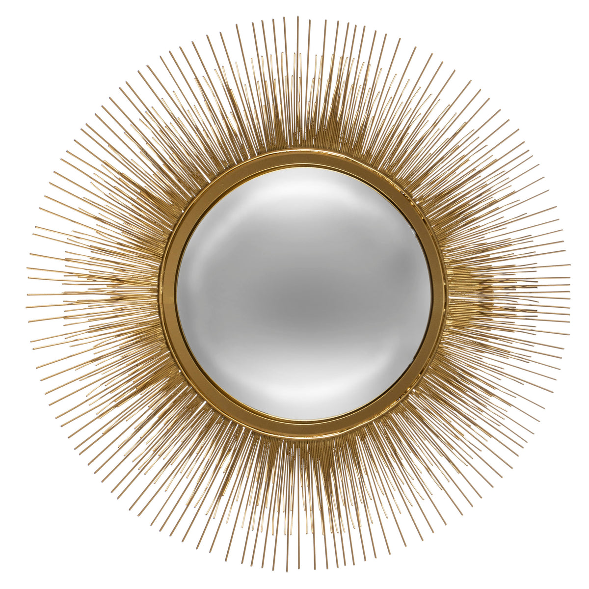 Miroir soleil doré en métal D58