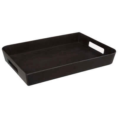 Plateau en bois noir 35x25
