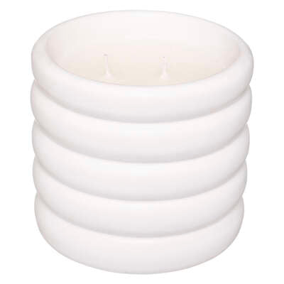 Bougie parfumée blanche H12 300gr