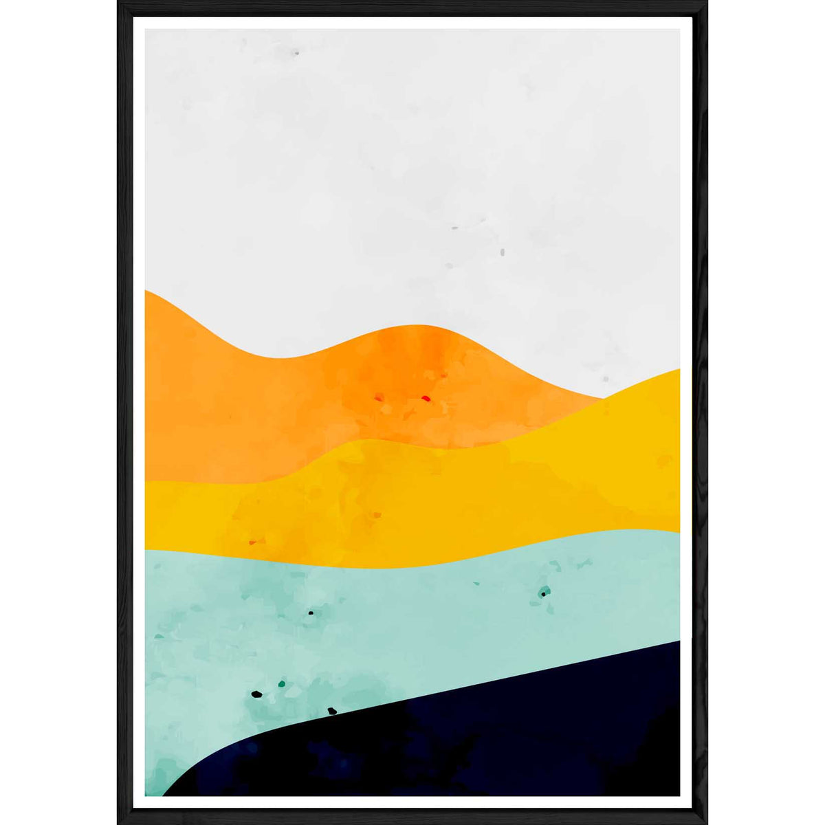 Tableau Curve avec cadre noir POP – Taille 32x42