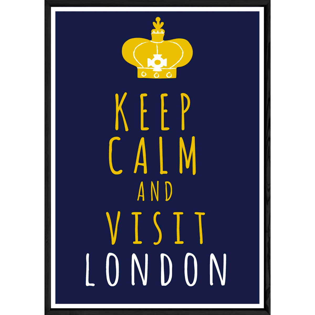 Tableau London avec cadre noir POP – Taille 32x42