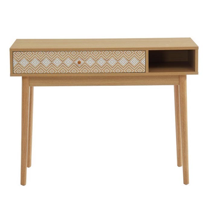 Console/bureau en bois 1 tiroir