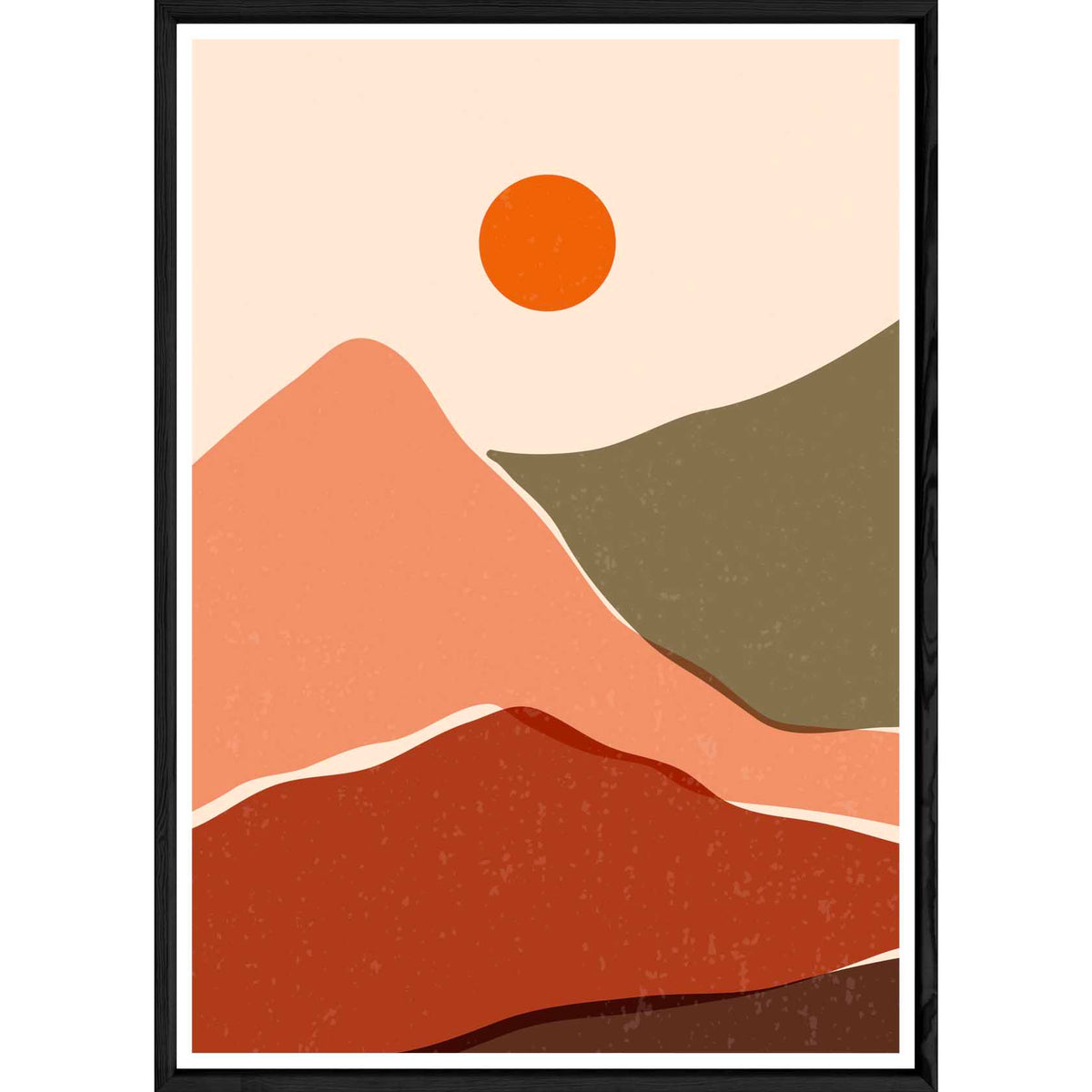 Tableau paysage avec cadre noir – Taille 23x32