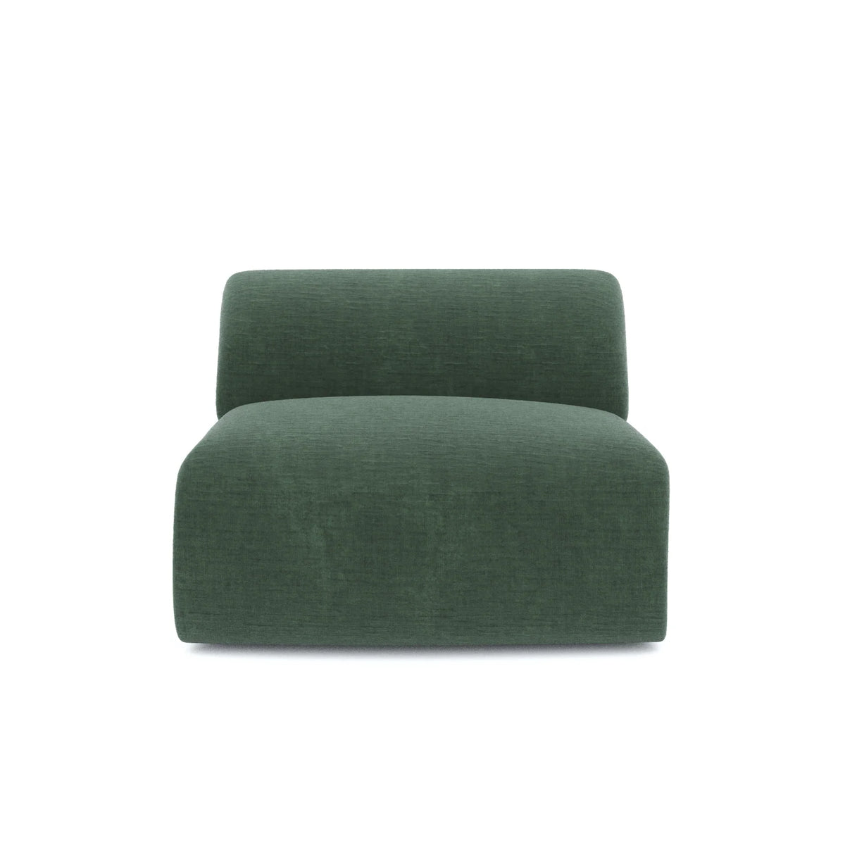 Fauteuil en velours vert sapin