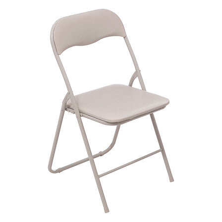 Chaise beige pliante