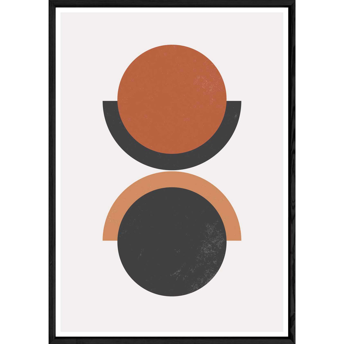Tableau abstrait avec cadre noir – Taille 23x32