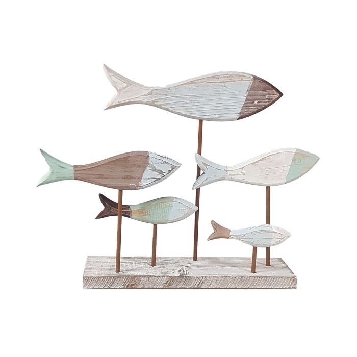 Banc de poisson en bois H40
