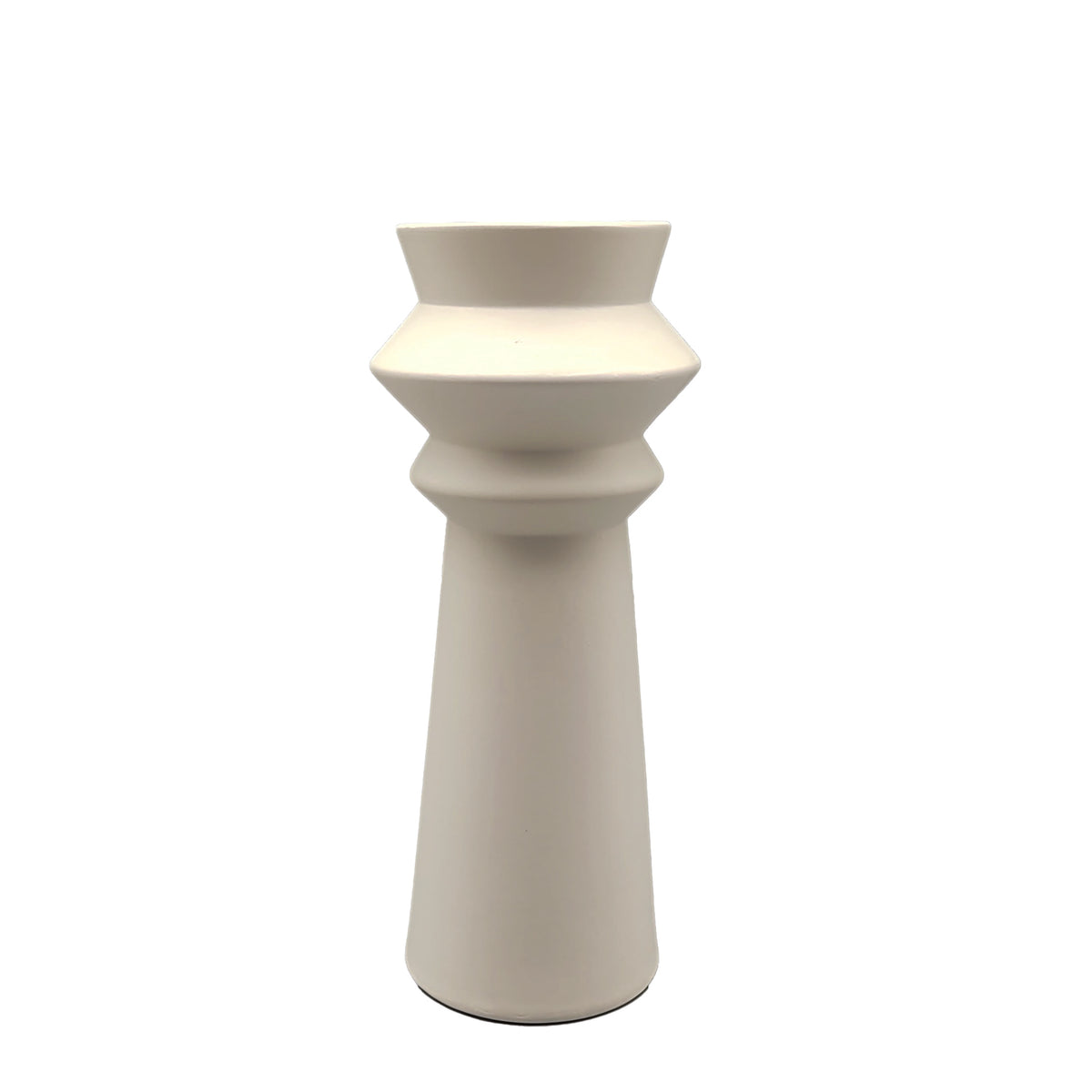 Vase en céramique écru H19